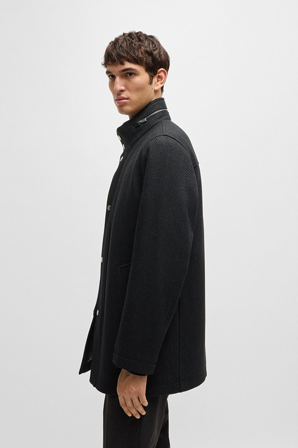 ΠΑΛΤΟ BOSS - 001 ΜΑΥΡΟ